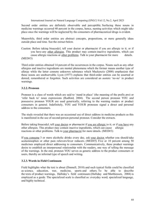 Lexis and Syntax of Medicine Product Warnings in the Philippines | PDF