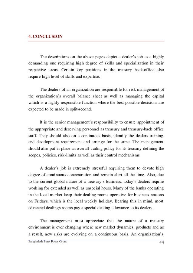 Forex operations job description