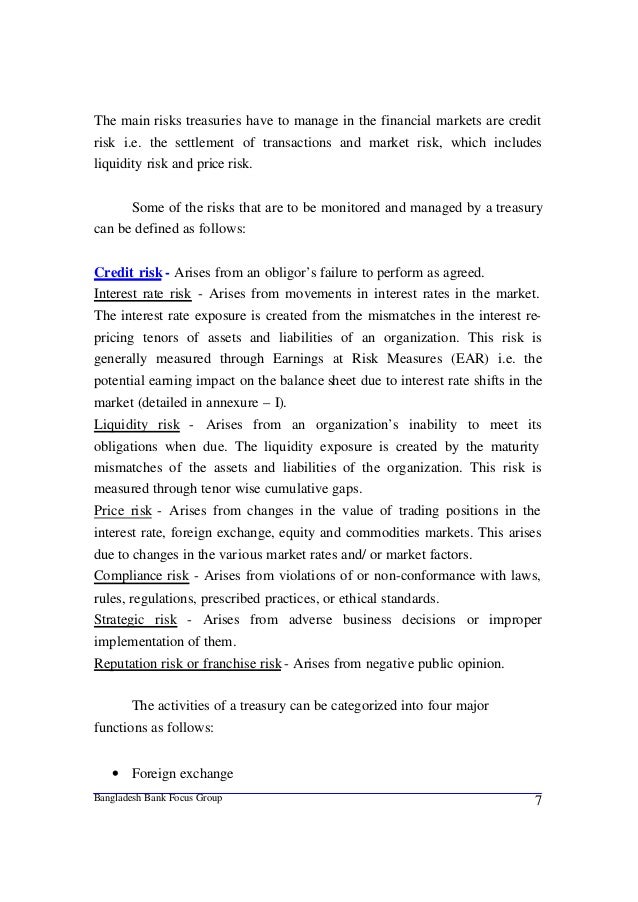 Forex credit risk