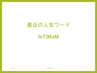 最近の人気ワード
IoT/M2M
2015/6/9 4研全体ゼミ 2
 