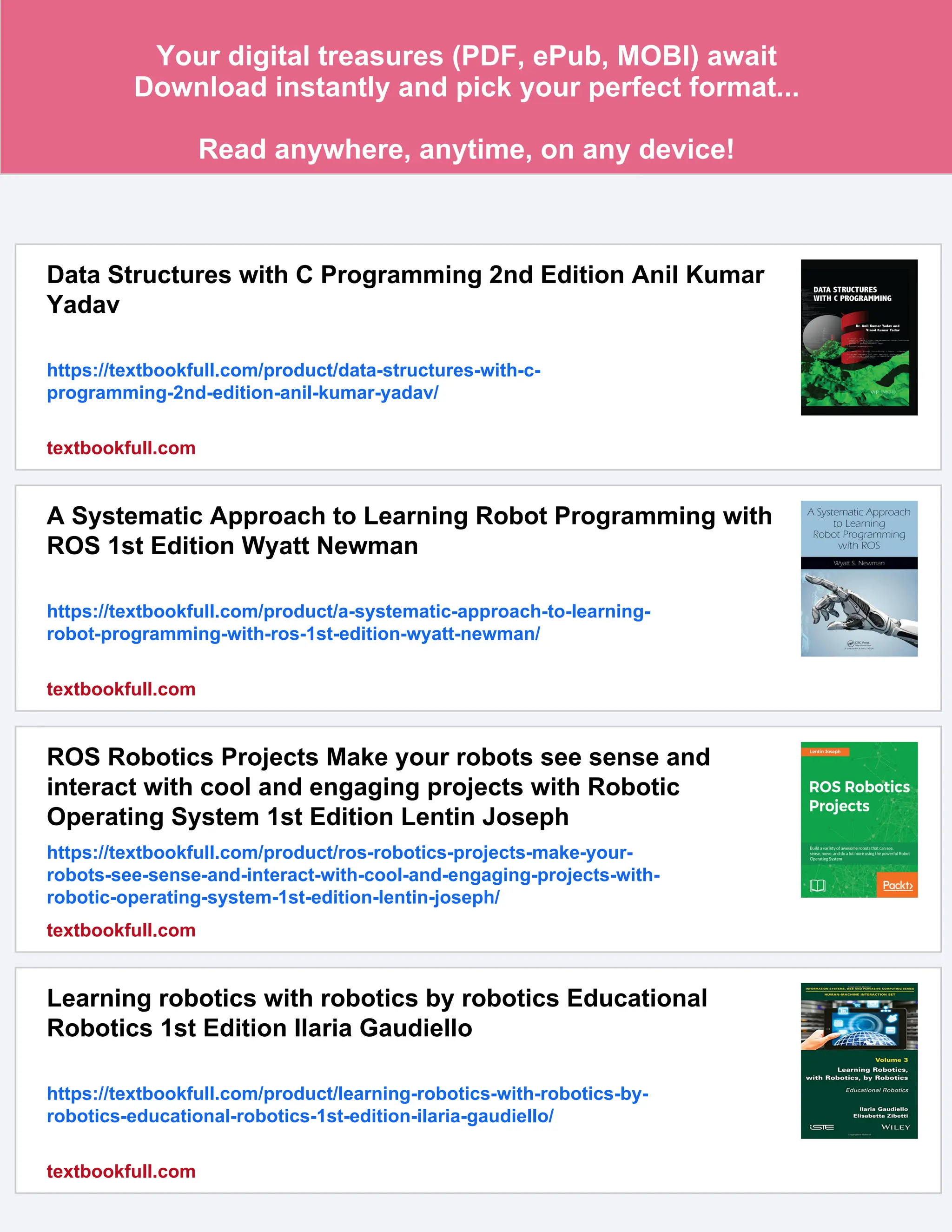 Effective Robotics Programming with ROS Anil Mahtani | PDF