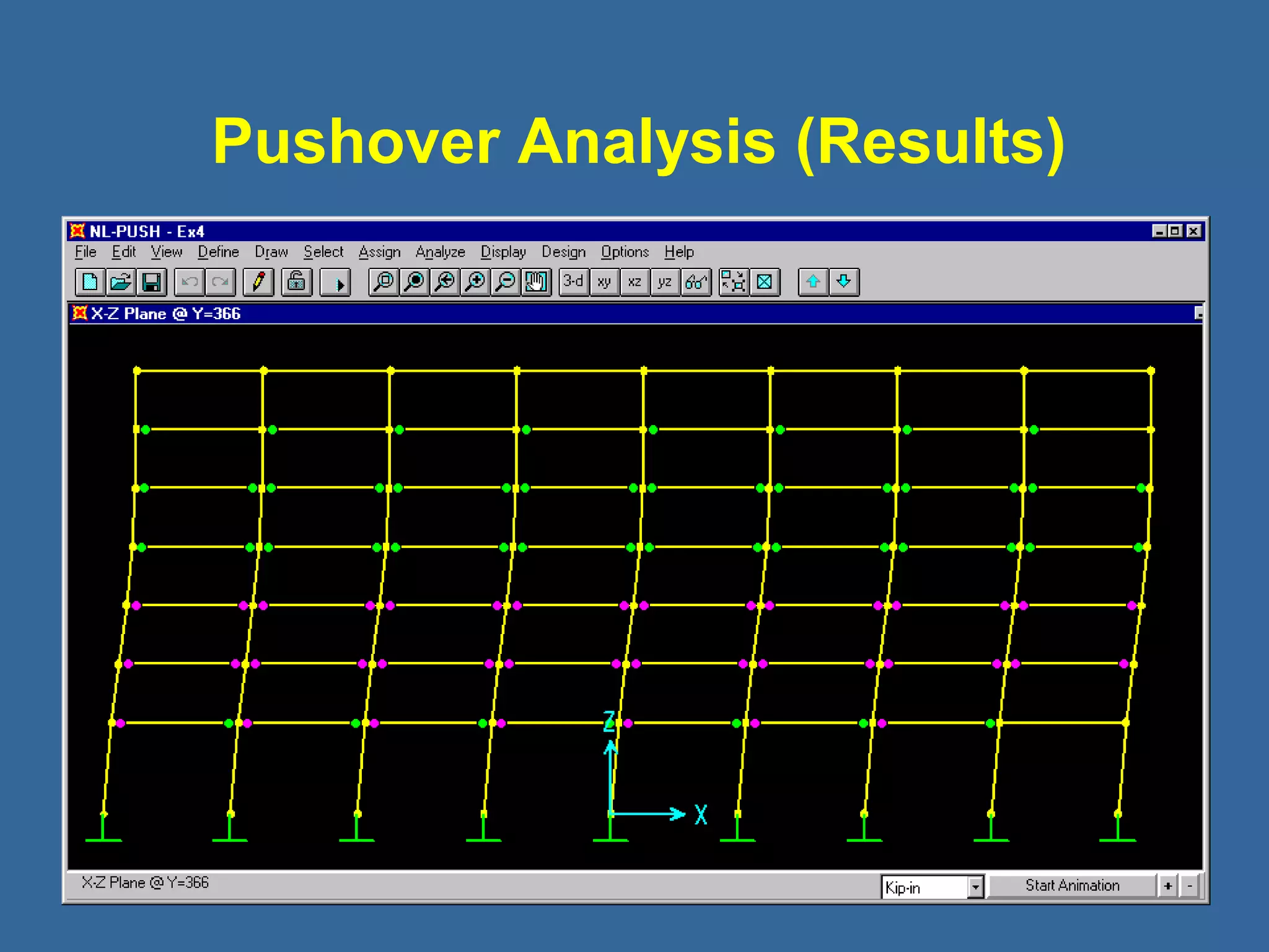 Pushover Analysis (Results) 
 