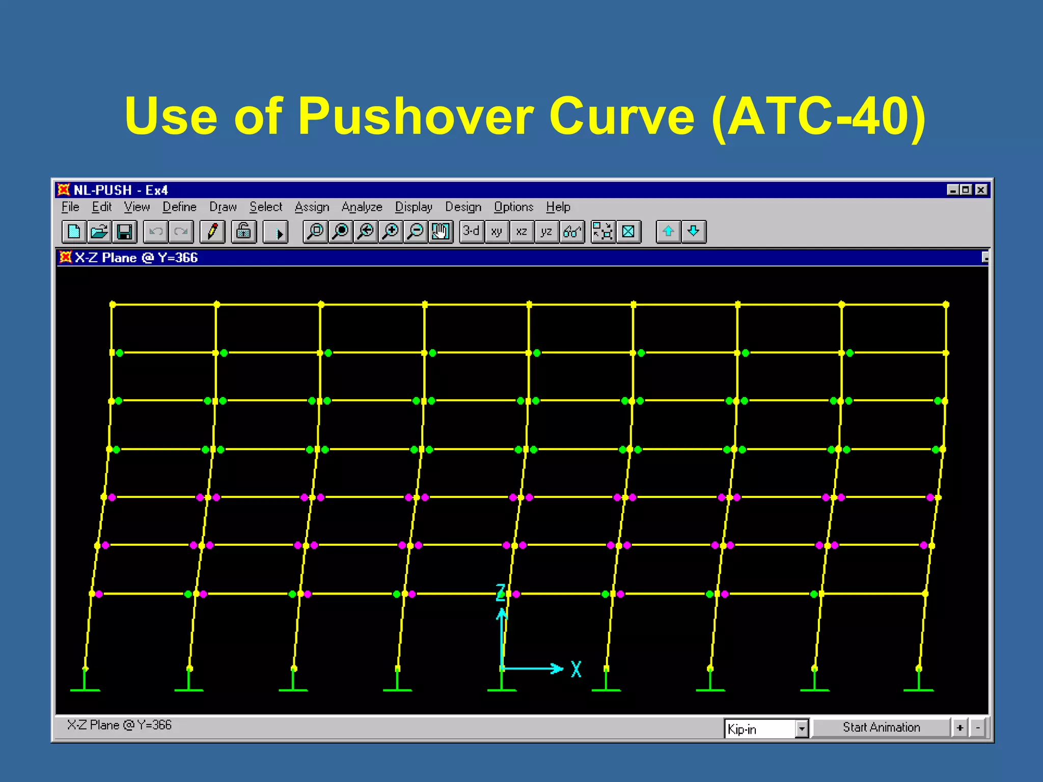 Use of Pushover Curve (ATC-40) 
 