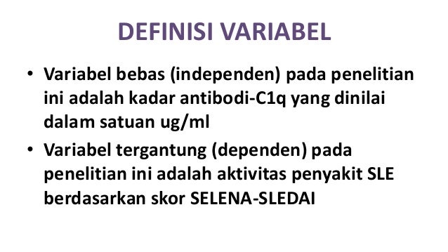 Peran anti C1q pada penderita SLE