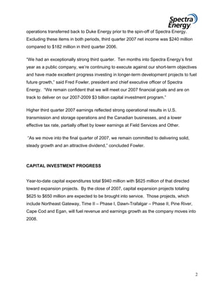 spectra energy 3QEarningsRelease