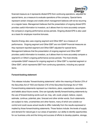 spectra energy 3QEarningsRelease