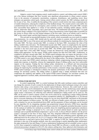A novel fuzzy logic based sliding mode control scheme for non linear ...