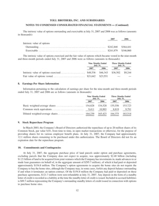  tollbrothers   10-Q-july_2007