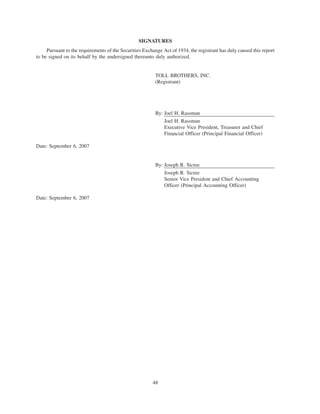  tollbrothers   10-Q-july_2007