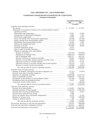  tollbrothers   10-Q-july_2007