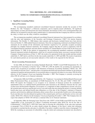  tollbrothers   10-Q-july_2007