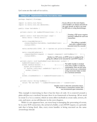 Vertx In Action Asynchronous And Reactive Java Julien Ponge | PDF