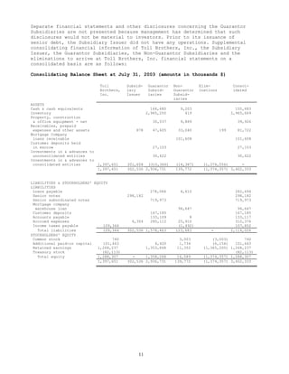  tollbrothers   10-Q_jul_2003