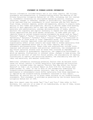  tollbrothers   10-Q_jul_2003