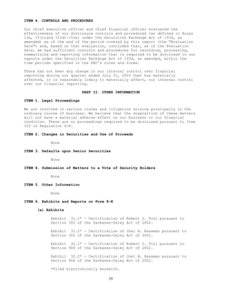  tollbrothers   10-Q_jul_2003