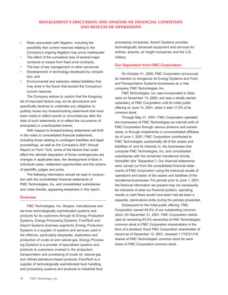 fmc technologies 2001ar