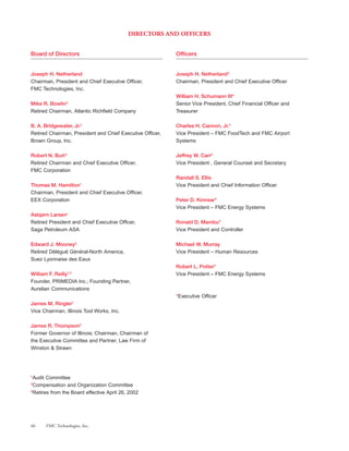 fmc technologies 2001ar