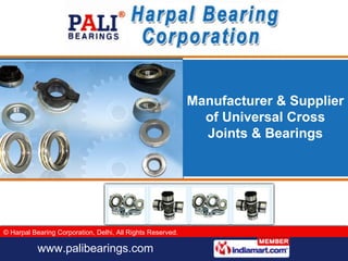 Manufacturer & Supplier of Universal Cross Joints & Bearings 