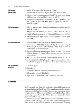 Gene Expression Profiling Methods And Protocols 2nd Edition Olga L ...