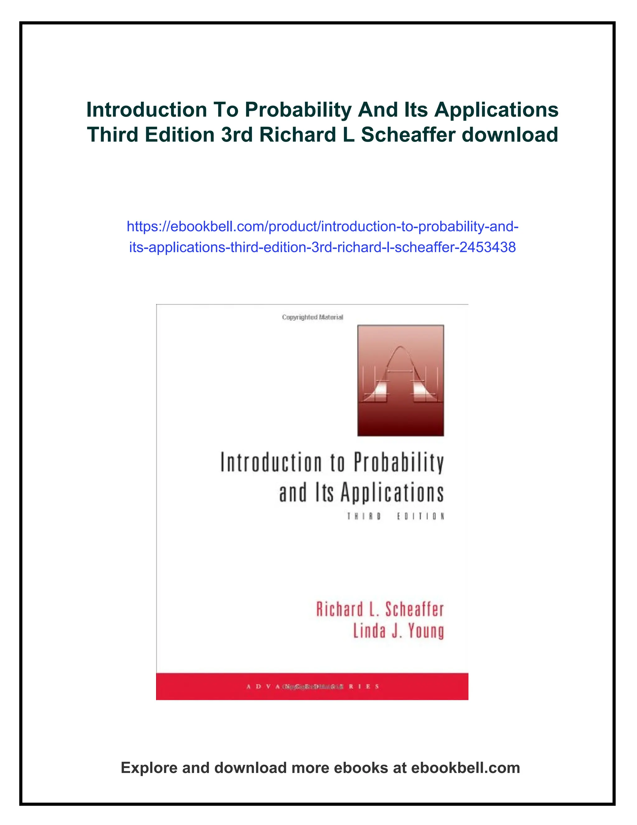 Introduction To Probability And Its Applications Third Edition 3rd Richard L Scheaffer | PDF