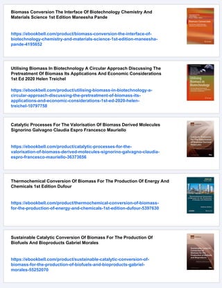 The Biomass Assessment Handbook Bioenergy For A Sustainable Environment ...