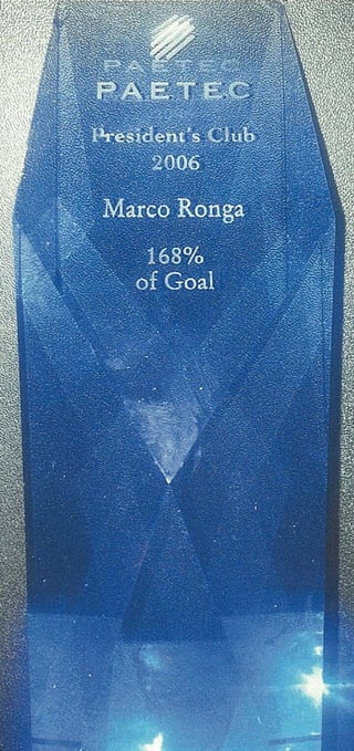 2006 President Club Award Marco Ronga