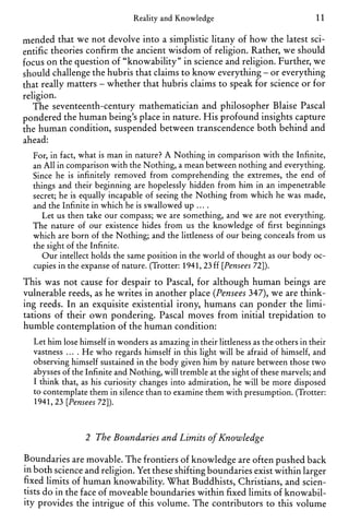 The Boundaries Of Knowledge In Buddhism Christianity And Science Paul ...