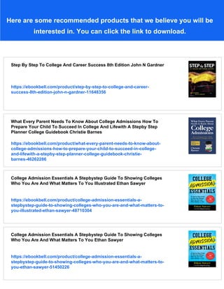 Step By Step To College And Career Success Third Edition John N Gardner ...