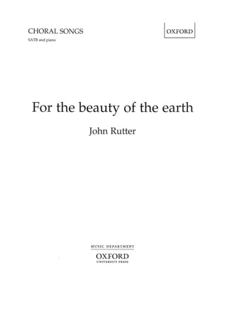 For the beauty of the earth_partitura