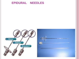 EPIDURAL NEEDLES
 