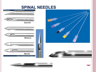 SPINAL NEEDLES
 