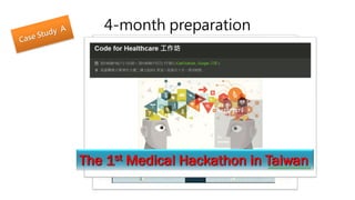 4-month preparation
The 1st Medical Hackathon in Taiwan
 