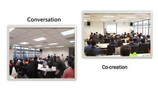 Conversation
Co-creation
 