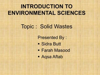 Solid Waste | PPTX