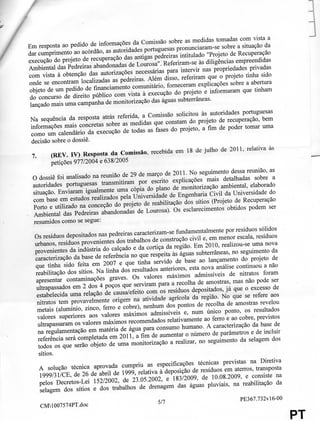 Comunicado de imprensa sobre Lourosa do PCP