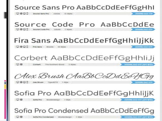 Fonts | PPTX