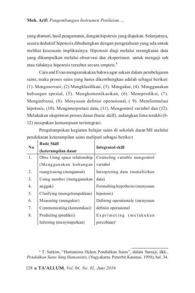 Pengembangan Instrumen Penilaian Mapel Sains Melalui Pendekatan Keter Pengembangan Instrumen Penilaian Mapel Sains Melalui Pendekatan Keter