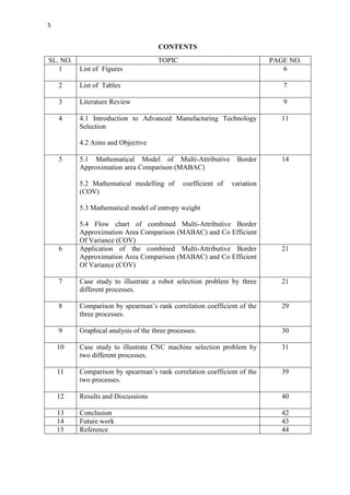 DEVELOPMENT OF SOME INTEGRATED DECISION-MAKING FRAMEWORK FOR ADVANCED ...