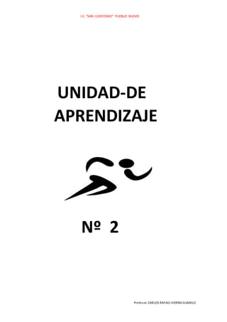 I.E. “SAN ILDEFONSO” PUEBLO NUEVO
Profesor:CARLOS RAFAEL HORNA GUANILO
UNIDAD-DE
APRENDIZAJE
Nº 2
 