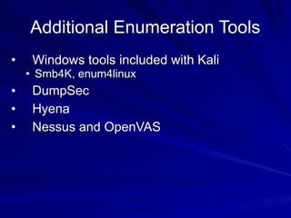 CNIT 123: 6: Enumeration | PDF