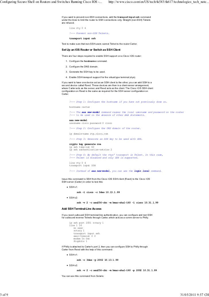 Crypto Key Generate Rsa Command Cisco Router