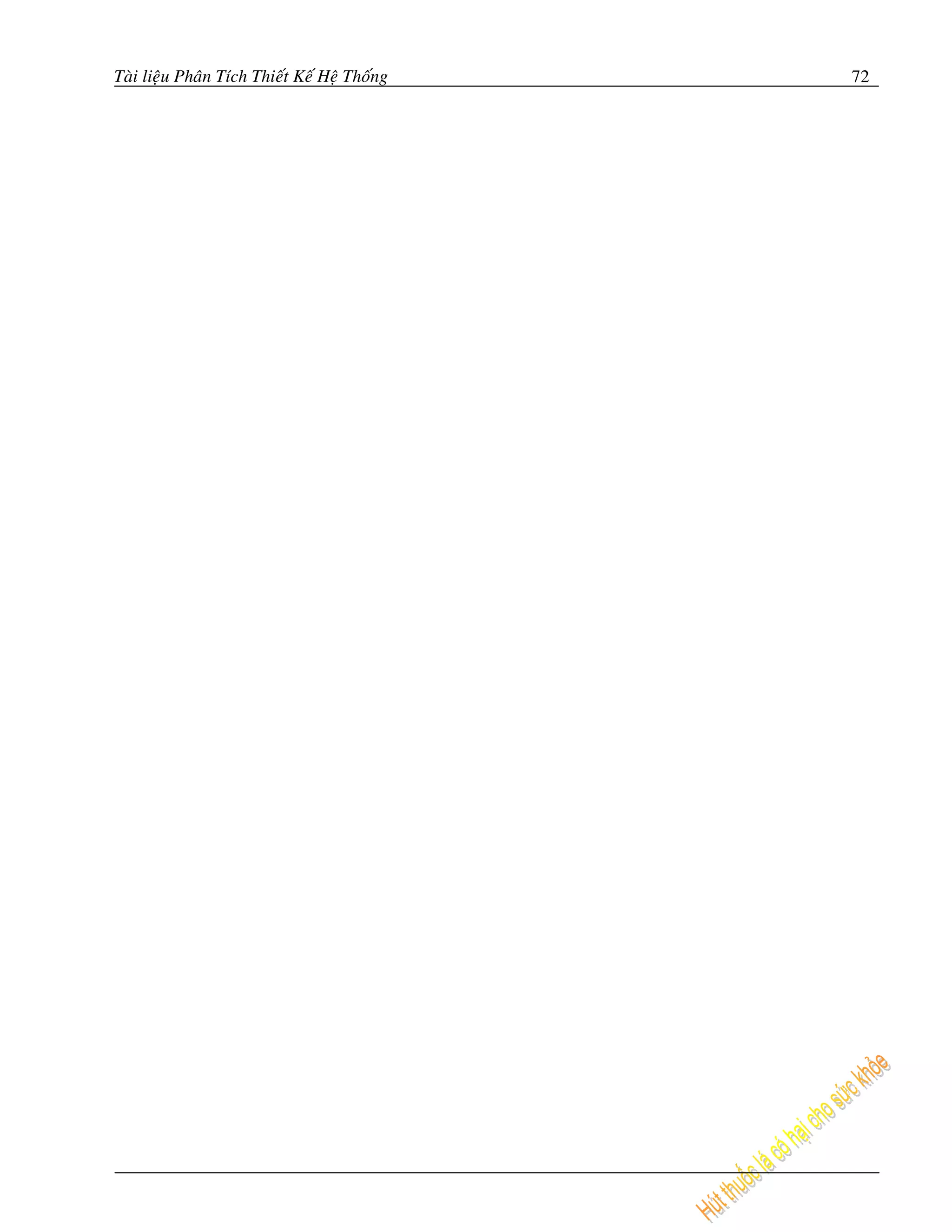 Taøi lieäu Phaân Tích Thieát Keá Heä Thoáng   72
 