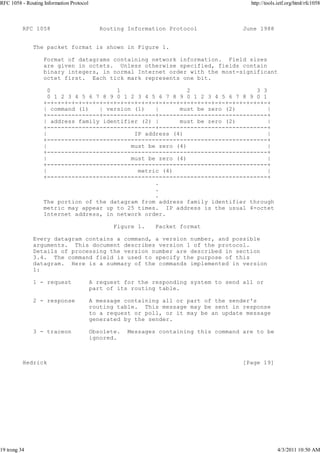 RFC 1058 - Routing Information Protocol | PDF