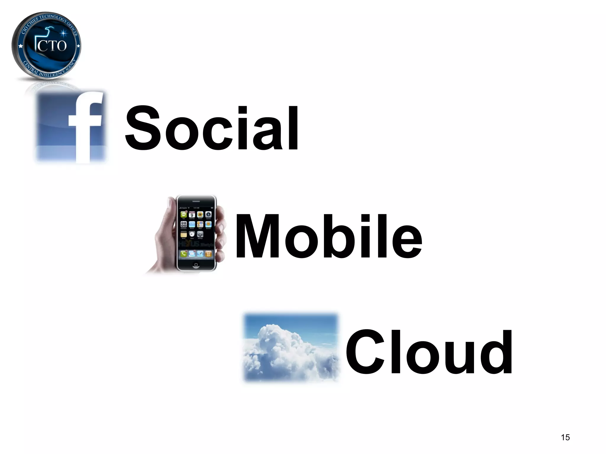 Social
   Mobile
         Cloud
                 15
 