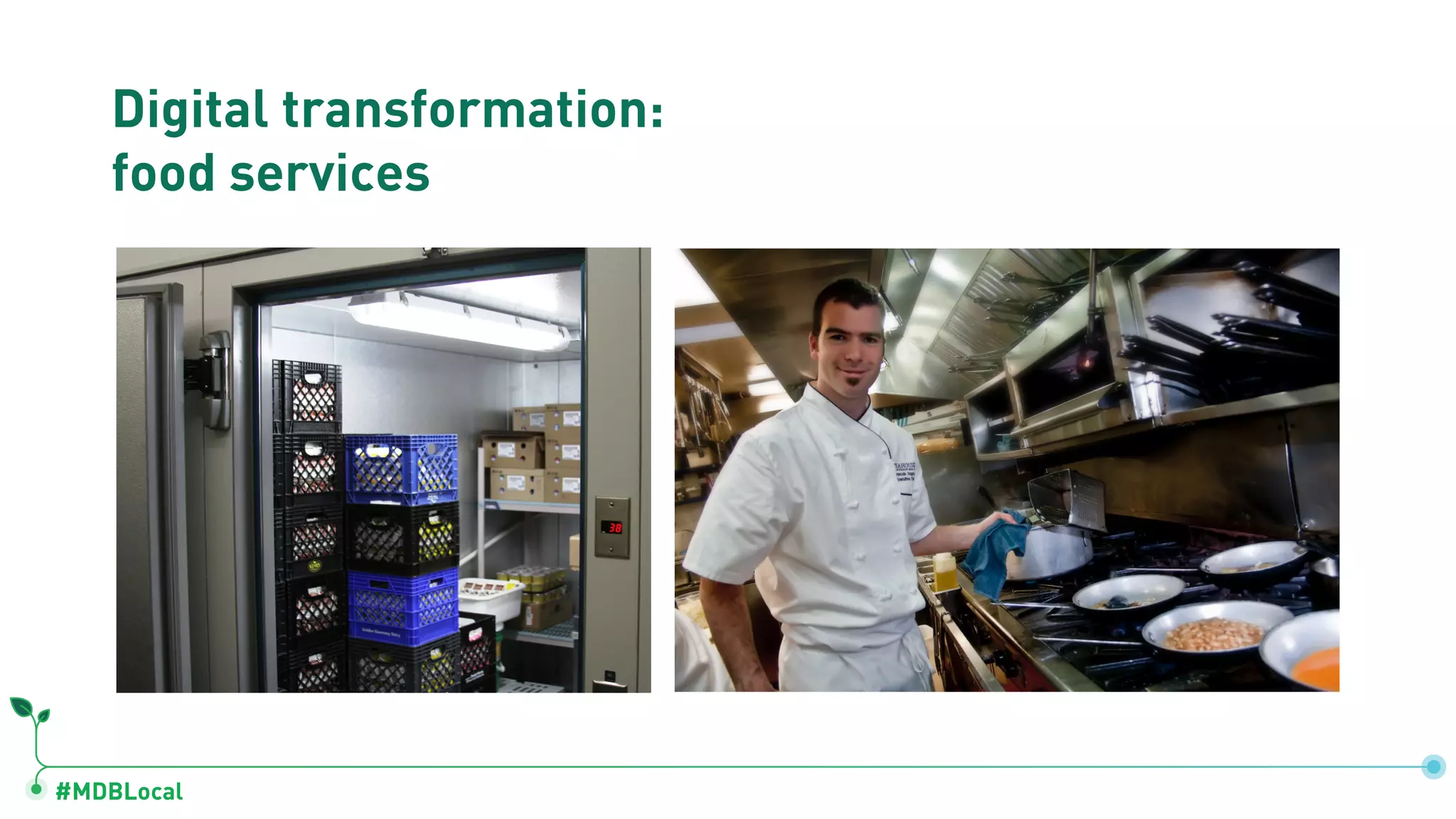 #MDBLocal
Digital transformation:
food services
 
