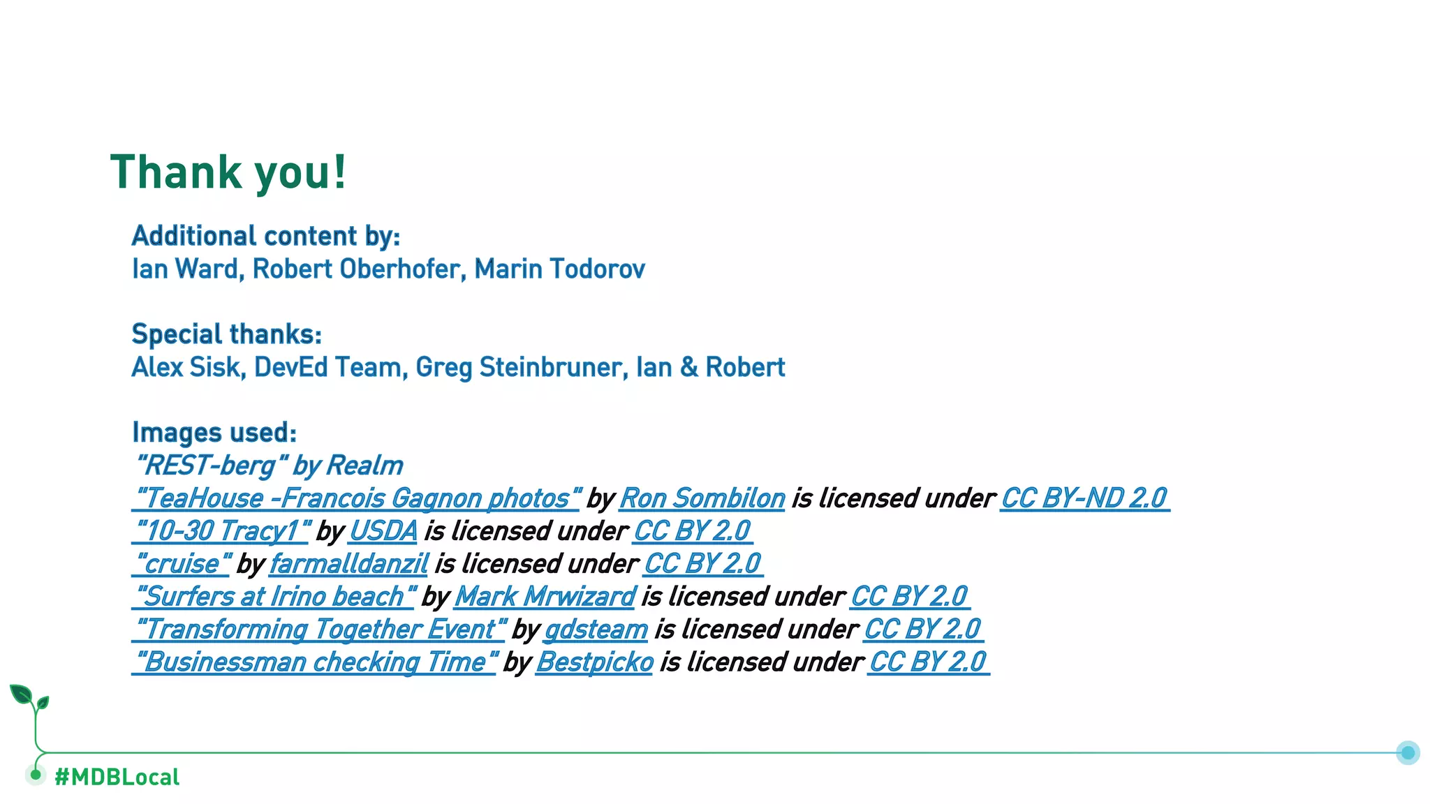 #MDBLocal
Thank you!
 