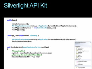 Mesh-Enabled Web Applications
