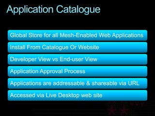 Mesh-Enabled Web Applications