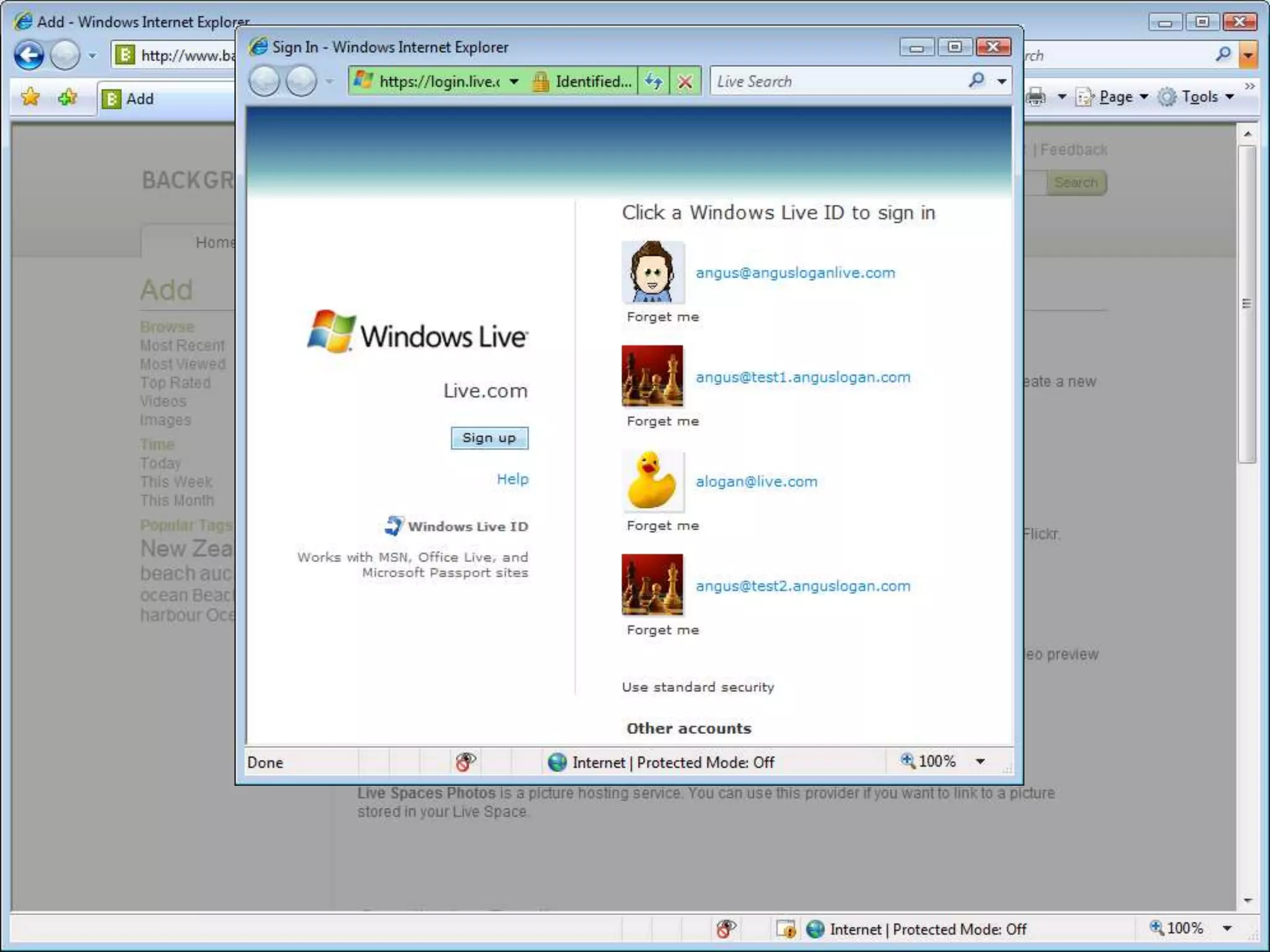 Developing with Windows Live