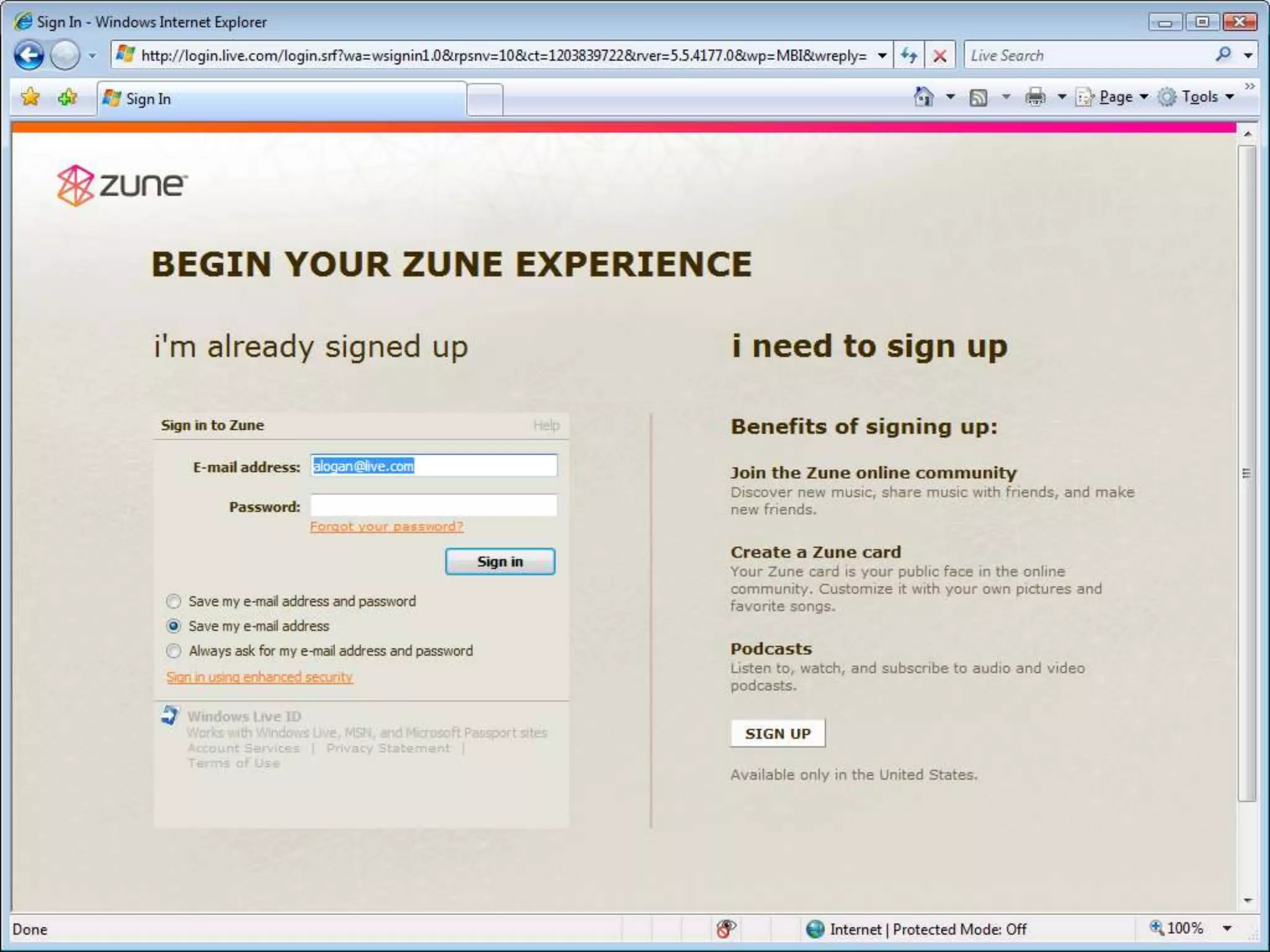 Developing with Windows Live